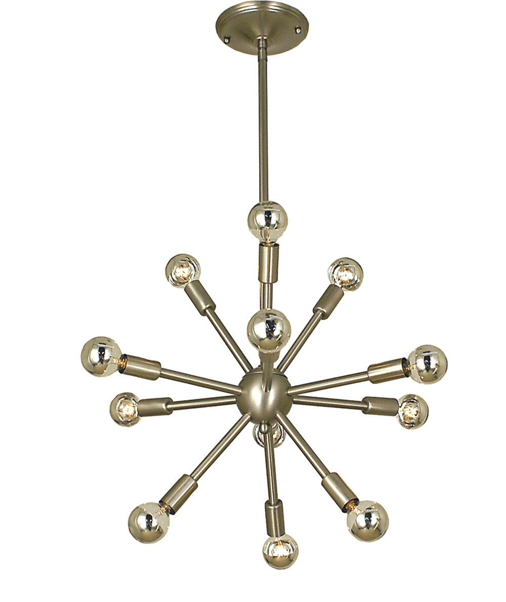 Framburg Simone 12 - Light Brushed Nickel Dining Chandelier 4393 BN