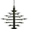 Framburg Simone 28 - Light Mahogany Bronze Foyer Chandelier 4409 MB