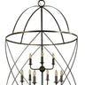Framburg Nantucket 6 - Light Mahogany Bronze Foyer Chandelier 4419 MB