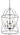 Framburg Nantucket 6 - Light Mahogany Bronze Foyer Chandelier 4419 MB