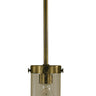 Framburg Hammersmith 1 - Light Antique Brass with Clear Glass Pendant Light 4432 AB/C
