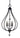 Framburg Dewdrop 5 - Light Mahogany Bronze Pendant Light 4445 MB