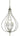 Framburg Dewdrop 6 - Light Brushed Nickel Pendant Light 4446 BN