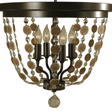 Framburg Naomi 4 - Light Mahogany Bronze Flush Mount 4481 MB