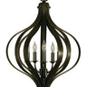 Framburg Aries 5 - Light Mahogany Bronze Dining Chandelier 4585 MB