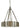 Framburg Pantheon 4 - Light Matte Black with Polished Nickel Pendant Light 4590 BN/PN