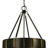 Framburg Pantheon 4 - Light Mahogany Bronze with Antique Brass Pendant Light 4594 MB/AB