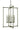 Framburg Lexington 6 - Light Brushed Nickel with Polished Nickel Dining Chandelier 4606 BN/PN
