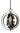 Framburg Constell 4 - Light Polished Nickel with Matte Black Mini Chandelier 4650 PN/MBLACK