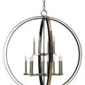 Framburg Constellation 12 - Light Brushed Brass with Matte Black Foyer Chandelier 4658 BR/MBLACK