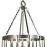 Framburg Pantheon 5 - Light Satin Pewter with Polished Nickel Dining Chandelier 4665 SP/PN