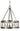Framburg Pantheon 5 - Light Satin Pewter with Polished Nickel Dining Chandelier 4665 SP/PN