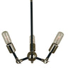 Framburg Felix 3 - Light Polished Nickel with Matte Black Mini Chandelier 4683 PN/MBLACK