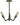 Framburg Felix 3 - Light Polished Nickel with Matte Black Mini Chandelier 4683 PN/MBLACK