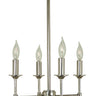 Framburg Chandler 4 - Light Polished Nickel Mini Chandelier 4694 PN