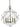 Framburg Etoile 5 - Light Mahogany Bronze with Antique Brass Dining Chandelier 4705 MB/AB