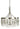 Framburg Adele 5 - Light Satin Pewter with Polished Nickel Dining Chandelier 4715 SP/PN