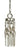 Framburg Adele 1 - Light Satin Pewter with Polished Nickel Pendant Light 4718 SP/PN