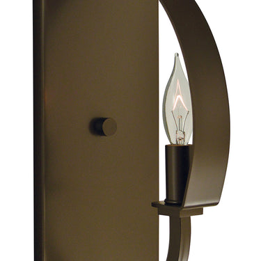 Framburg Luna 1 - Light Mahogany Bronze Wall Sconce 4721 MB