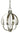 Framburg Luna 4 - Light Brushed Nickel Mini Chandelier 4724 BN