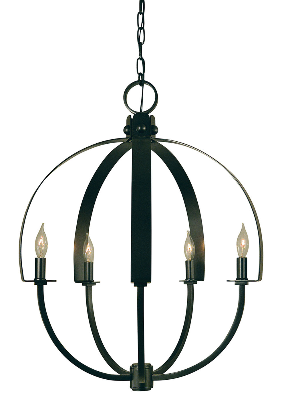 Framburg 5-Light Antique Brass Luna Chandelier