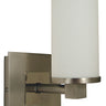 Framburg Mercer 1 - Light Satin Pewter with Polished Nickel Wall Sconce 4731 SP/PN