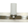Framburg Mercer 5 - Light Satin Pewter with Polished Nickel Wall Sconce 4735 SP/PN
