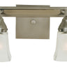 Framburg Mercer 2 - Light Satin Pewter with Polished Nickel Wall Sconce 4772 SP/PN