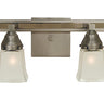 Framburg Mercer 4 - Light Satin Pewter with Polished Nickel Wall Sconce 4774 SP/PN