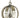 Framburg Venus 4 - Light Brushed Nickel Mini Chandelier 4777 BN