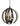 Framburg Venus 6 - Light Mahogany Bronze Foyer Chandelier 4779 MB/HB