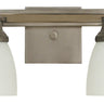 Framburg Mercer 2 - Light Satin Pewter with Polished Nickel Wall Sconce 4782 SP/PN