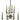 Framburg Nicole 8 - Light Satin Pewter with Polished Nickel Mini Chandelier 4794 SP/PN