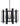 Framburg Louvre 6 - Light Polished Nickel with Matte Black Accents Chandelier 4807 PN/MBLACK