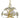Framburg Apogee 4 - Light Polished Brass Mini Chandelier 4814 PB