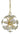 Framburg Apogee 4 - Light Polished Brass Mini Chandelier 4814 PB