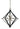 Framburg Axis 11 - Light Polished Nickelwith Matte Black Dining Chandelier 4818 PN/MBLACK