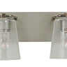 Framburg Mercer 4 - Light Satin Pewter with Polished Nickel Wall Sconce 4854 SP/PN/CS