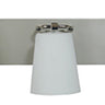 Framburg Mercer 5 - Light Satin Pewter with Polished Nickel Wall Sconce 4855 SP/PN/WH