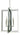 Framburg Symmetry 6 - Light Brushed Nickel with Matte Black Dining Chandelier 4865 BN/MBLACK