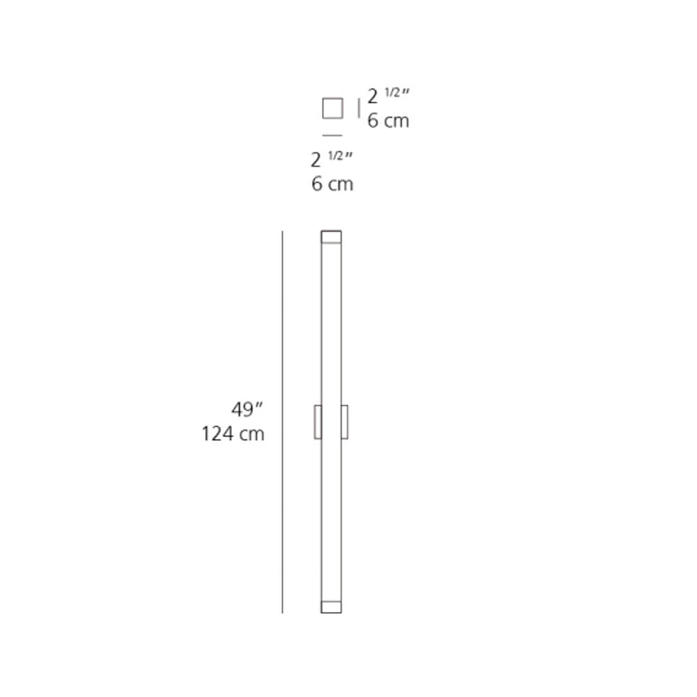 Minimalist White Basic Strip Light - Artemide Ceiling and Wall Fixture"