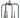 Framburg Boulevard 4 - Light Polished Nickel with Matte Black Accents Chandelier 4914 PN/MBLACK