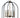 Framburg Boulevard 6 - Light Antique Brass with Matte Black Accents Chandelier 4936 AB/MBLACK