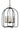 Framburg Boulevard 6 - Light Antique Brass with Matte Black Accents Chandelier 4936 AB/MBLACK
