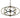 Framburg Orbit 6 - Light Antique Brass with Matte Black Accents Chandelier 4948 AB/MBLACK
