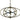 Framburg Orbit 6 - Light Antique Brass with Matte Black Accents Chandelier 4948 AB/MBLACK