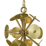 Framburg Apogee 4 - Light Polished Brass with Satin Brass Accents Mini Chandelier 4974 PB/SB