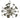 Framburg Apogee 12 - Light Polished Nickel with Satin Pewter Accents Chandelier 4976 PN/SP