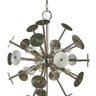 Framburg Apogee 12 - Light Polished Nickel with Satin Pewter Accents Chandelier 4976 PN/SP
