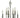 Framburg Boulevard 6 - Light Polished Nickel Chandelier 4986 PN